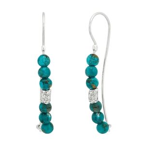 Silpada 925 Sterling Silver & Turquoise Sea Drop Earrings